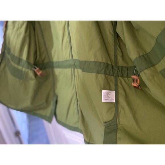 Orvis Jacket Lady Large Barn Chore Hood Green Zip-Up Utility Raincoat Pockets XL - Picture 11 of 16